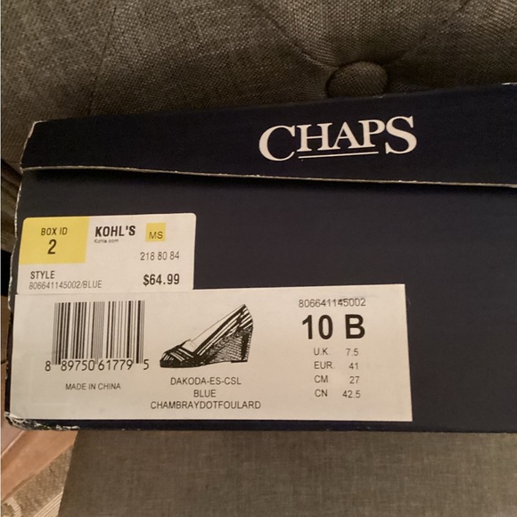 Chaps Dakoda Espadrille Wedge Sandal (10) - Picture 5 of 5